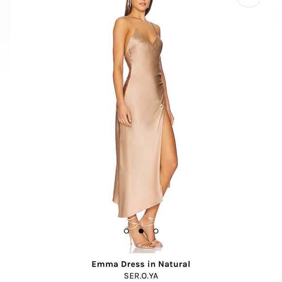 SER.O.YA Emma Dress in Natural - Picture 4 of 5